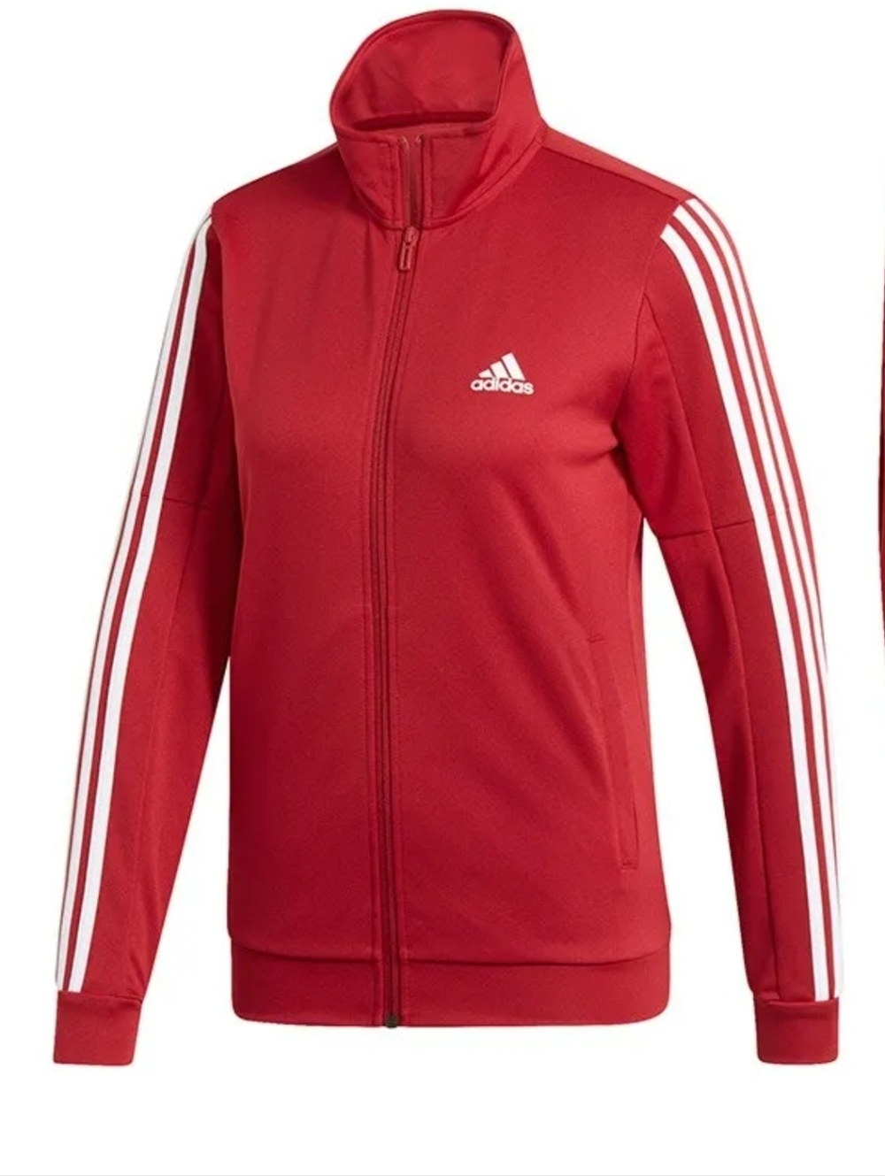 Adidas WTS Team Sports Red Zip Up Track Jacket Size Small